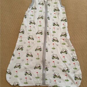 LollyBanks Golf Cart Sleep Sack - White and Green 0-6M